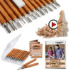 HOLZWURM Schnitzwerkzeug-Set 12-tlg inkl. Anleitung